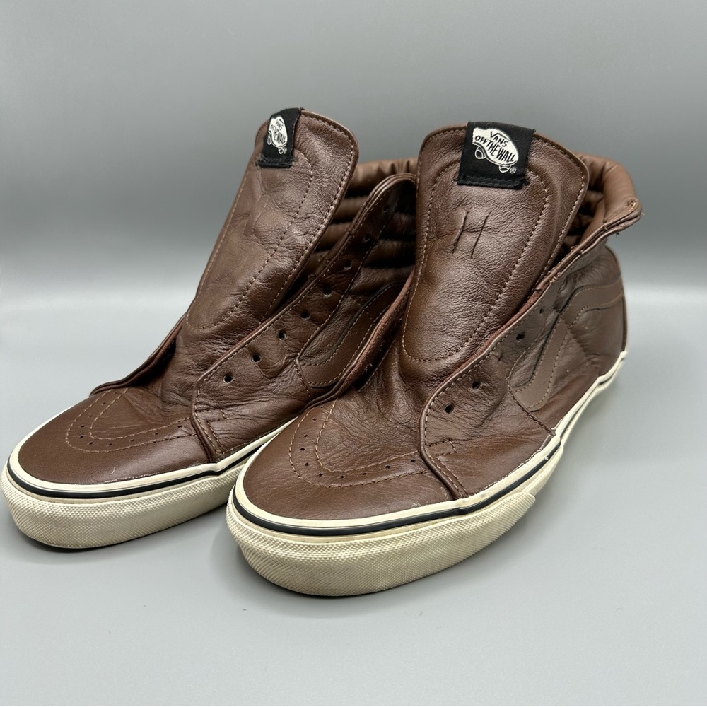 Brown Leather Vans High Top Sk8 - hi Men’s Size 8.5 Women’s 10